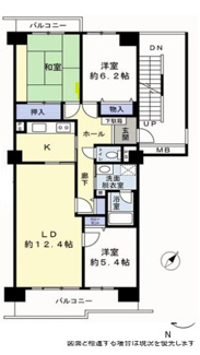 【間取り】 | 京成サンコーポ稲毛1号棟