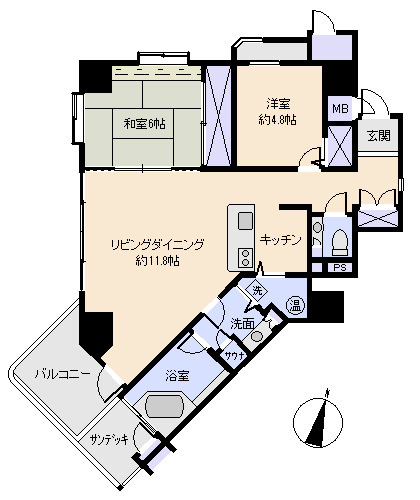 パークヴィラあたがわ壱番館の間取り