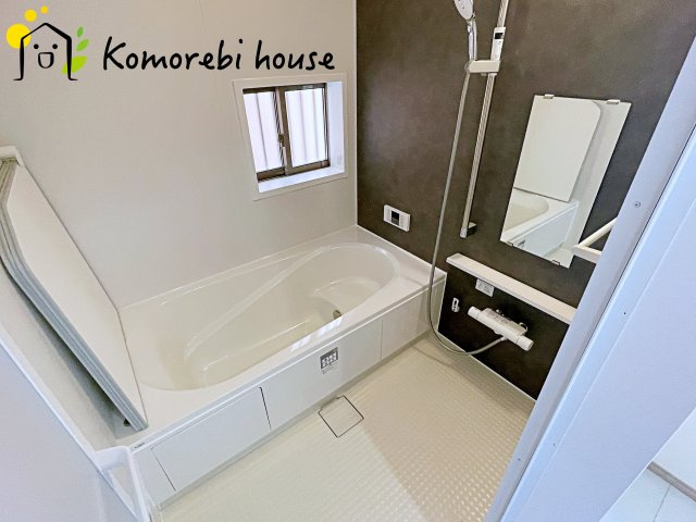 北本市宮内　２期　新築一戸建て　ハートフルタウン　Qの浴室|お風呂で日々の疲れを落としましょう