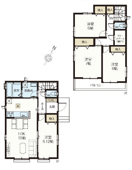 北本市宮内　２期　新築一戸建て　ハートフルタウン　Q