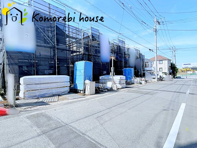 北本市宮内　２期　新築一戸建て　ハートフルタウン　Qの前面道路含む現地写真|5/2撮影