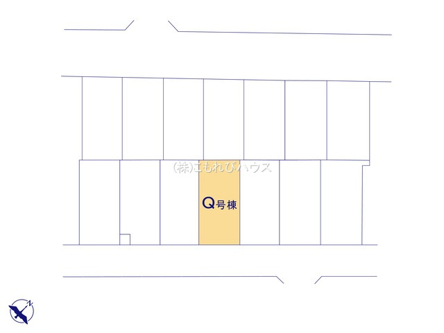 北本市宮内　２期　新築一戸建て　ハートフルタウン　Qの区画図|Q号棟