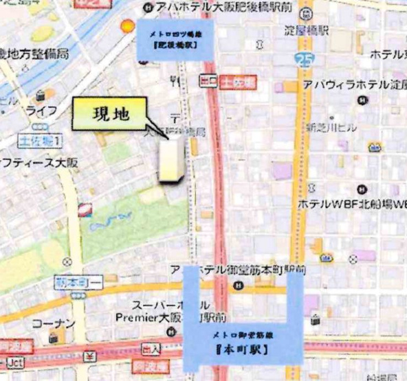 【地図】 | エスリードレジデンス本町パークフロント
