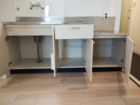 コンパクトなキッチンで掃除もラクラク