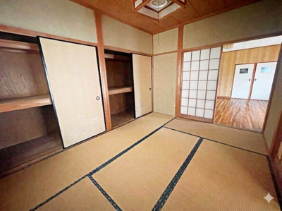 【和室】 | 笠間市笠間2LDK平家中古住宅 | 室内をイメージしやすくするため、一部のお荷物を加工で消去しております。