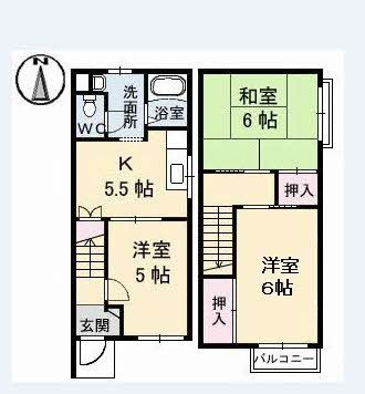 【間取り】 | メゾネット土居田
