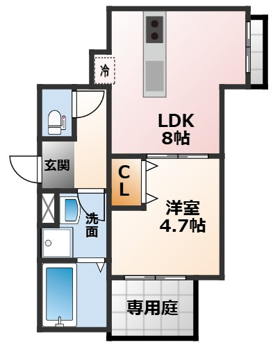 【間取り】 | Keyビレッジ東鳴尾