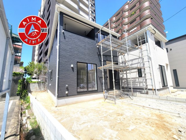 古賀市天神1丁目第9-2棟（2号棟）の外観|デザイン性のある外観です。