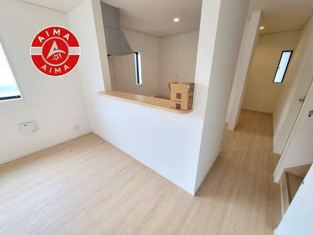 古賀市天神1丁目第9-2棟（2号棟）のダイニング|ダイニングとリビングのメリハリが付けやすい空間設計になっています。