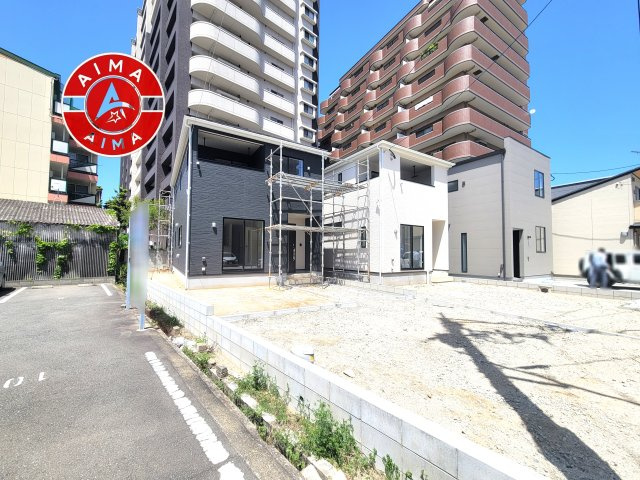 古賀市天神1丁目第9-2棟（2号棟）の前面道路含む現地写真|見学の時間などお気軽にお問い合わせ下さい。