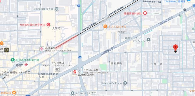 テンマハイツの地図
