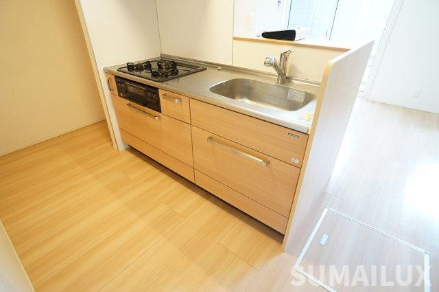 熊本市東区長嶺東５丁目のアパートのキッチン