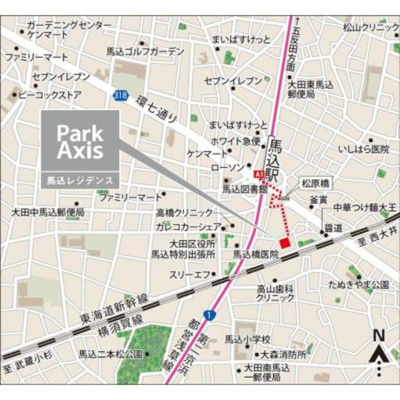 【地図】 | パークアクシス馬込レジデンス