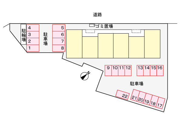 仲介手数料（賃料の1.10ヵ月）の50％OFF対象物件！の区画図