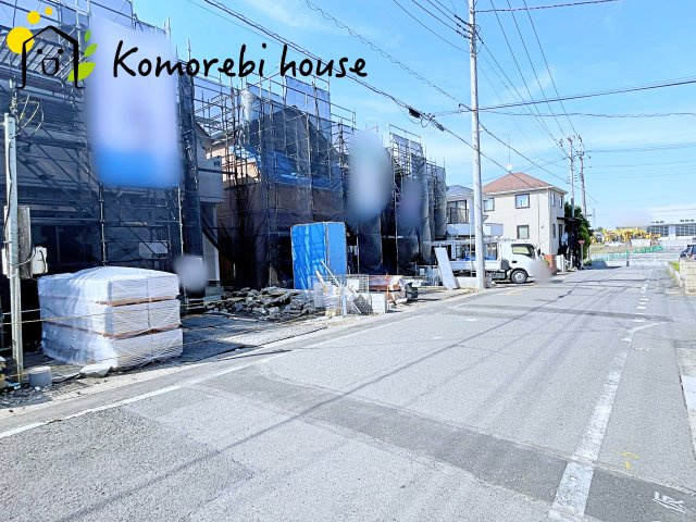 北本市宮内　２期　新築一戸建て　ハートフルタウン　Rの前面道路含む現地写真|5/2撮影
