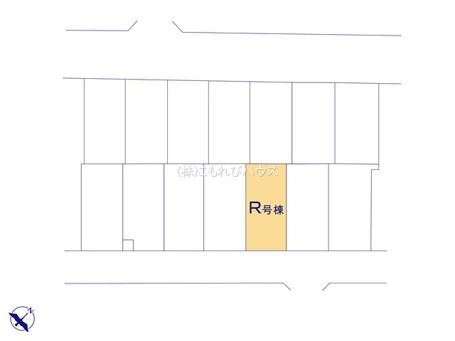 北本市宮内　２期　新築一戸建て　ハートフルタウン　Rの区画図|R号棟