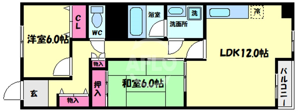 ビルヂィング77の間取り|ビルヂィング77　開放感ある間取り