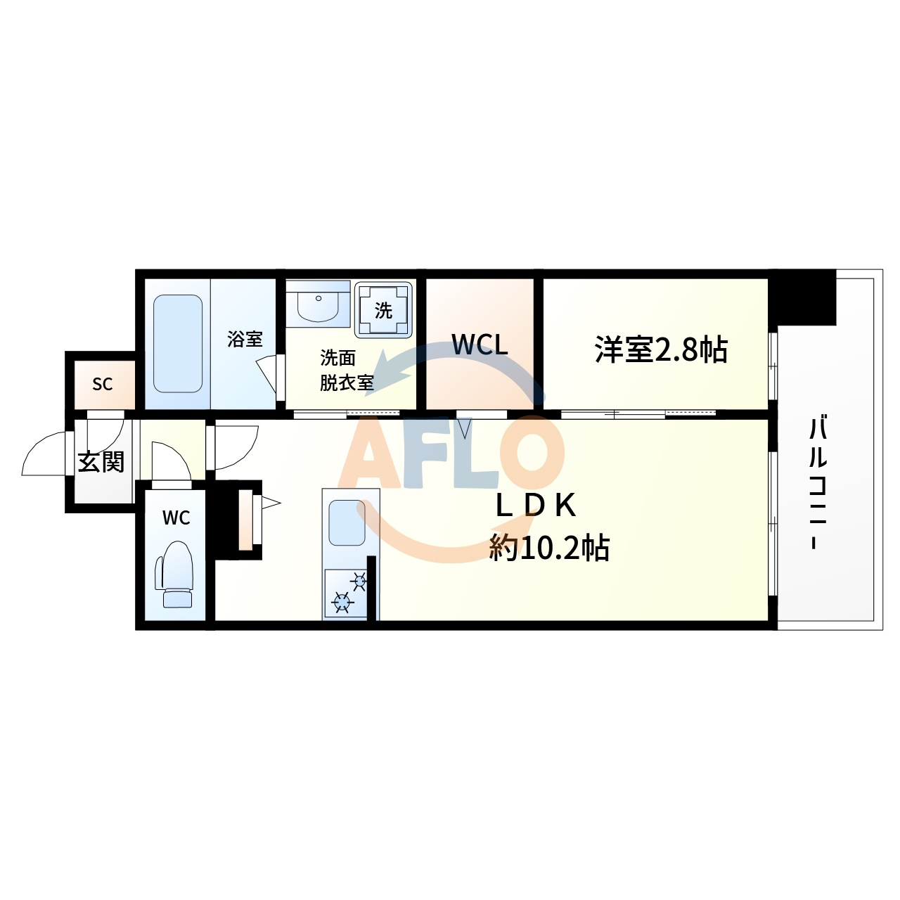 リヴェント難波サウスの間取り|リヴェント難波サウス　間取り
