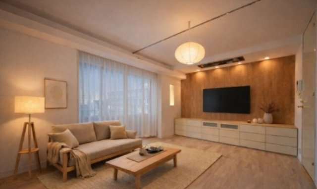 新宿7丁目戸建ての内装|※家具類は見本です。
