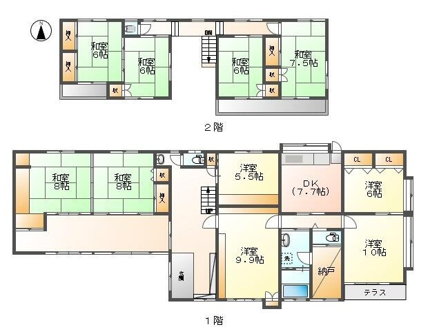 伊達市 保原町字宮下（保原駅） 2階建 １０ＤＫ