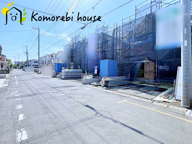 北本市宮内　２期　新築一戸建て　ハートフルタウン　Sの前面道路含む現地写真|5/2撮影