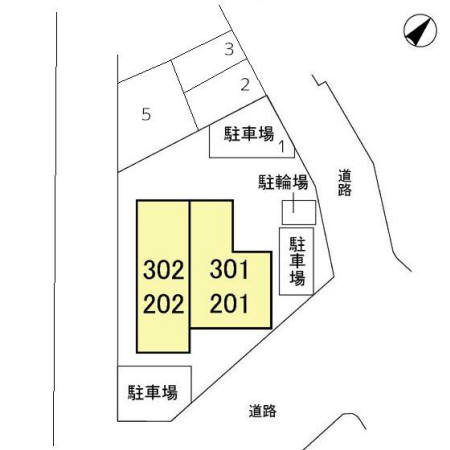 土屋ハイムの区画図