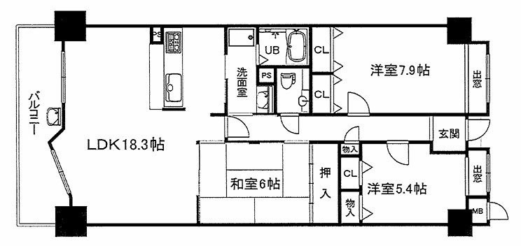 ふぁみーゆ寝屋川セントラルパークB棟の間取り|間取り図はいかがですか？ご希望を叶える間取りですか？リビングの広さは？水回りの位置は？カウンターキッチン？など色々な情報が集約されています。弊社ではリフォームなどのご相談も承っております。