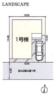 越谷蒲生東町　新築戸建の区画図