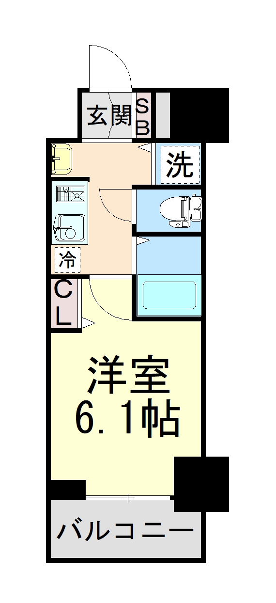 Ｌａｌａ　ｐｌａｃｅ　三宮東アスヴェルの間取り