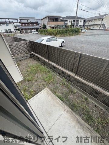 セジュール加佐Bのバルコニー