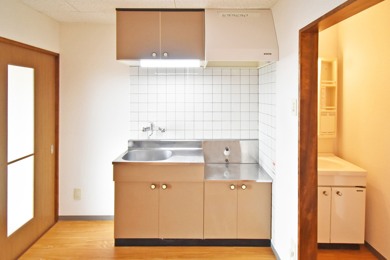 久留米市高野２丁目のアパートのキッチン|使いやすいキッチンです