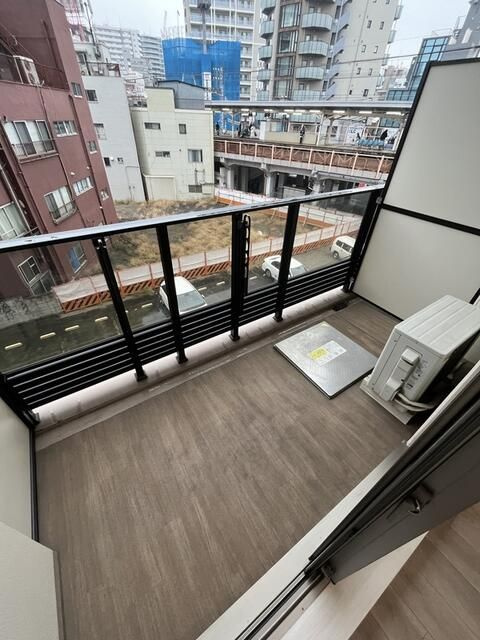 スプランディッド西日暮里のバルコニー