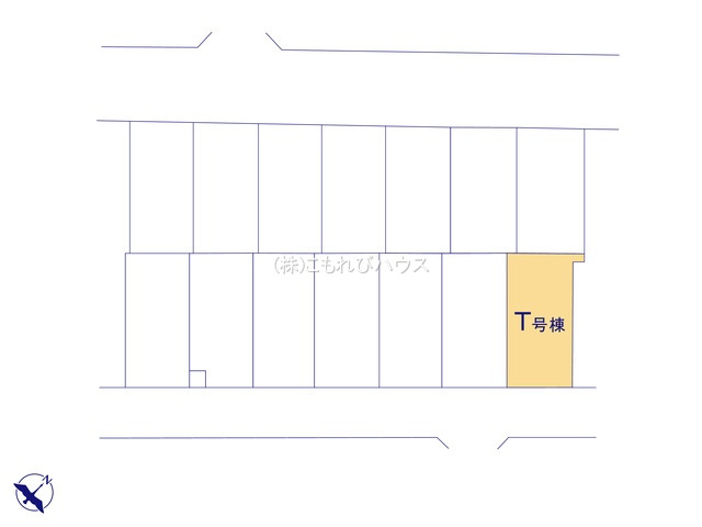 北本市宮内　２期　新築一戸建て　ハートフルタウン　Tの区画図|T号棟