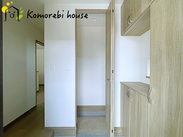 北本市宮内　２期　新築一戸建て　ハートフルタウン　Tの玄関|シンプルで使いやすい玄関です