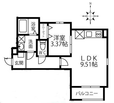 香住ヶ丘プレミアの間取り