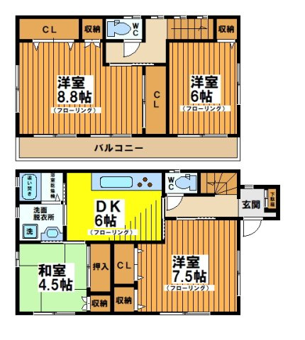 【間取り】 | 和泉1丁目戸建て