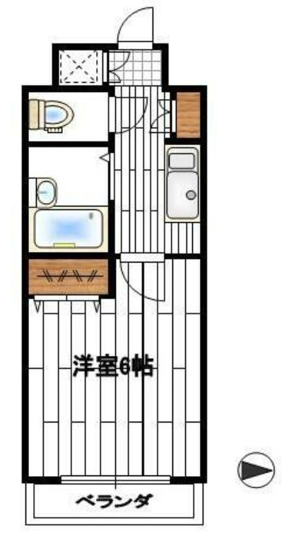 パークマンションの間取り|お部屋は１Ｋ♪