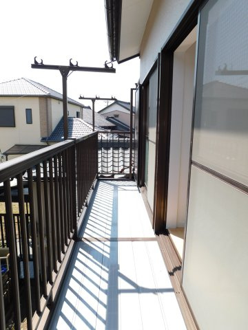 名古屋市中川区東起町５丁目の中古一戸建のバルコニー|◇ベランダ◇　　南面で陽当たり良好♪