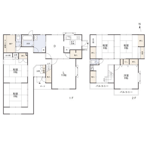 林町　戸建の間取り