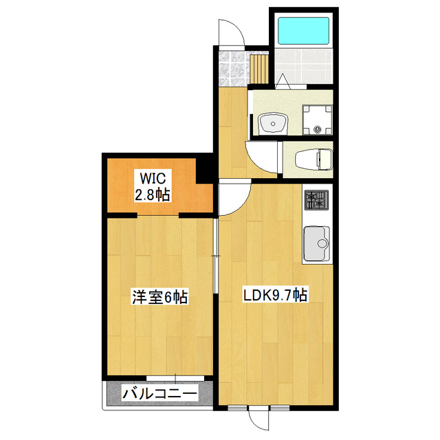 Ｌａｎａｉ　Ｈｏｕｓｅ　３９３　Ｎｏａｈの間取り|南向き★バス・トイレ別★独立洗面台完備！