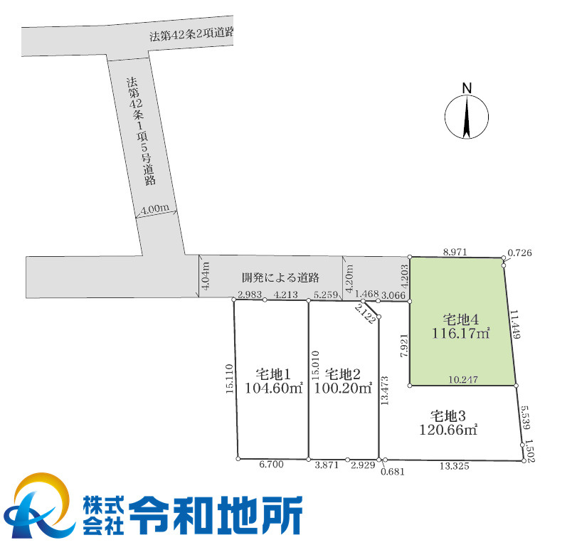 売地　茅ヶ崎市旭が丘の土地図