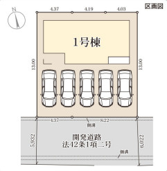 リーブルガーデン霧島市隼人町真孝1期の区画図