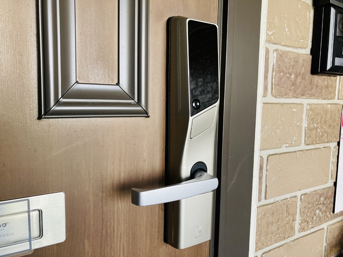 グランドソレイユ （菊池）A棟の玄関