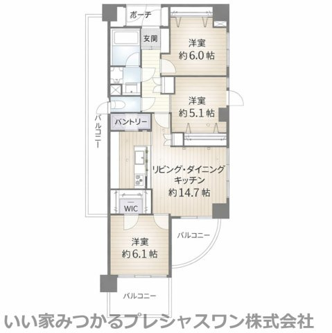 「75㎡超×南向き×リノベ済｜」都筑区で角住戸の最上階！マイキャッスルセンター北Ⅱ