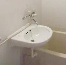 真砂マンションの洗面所