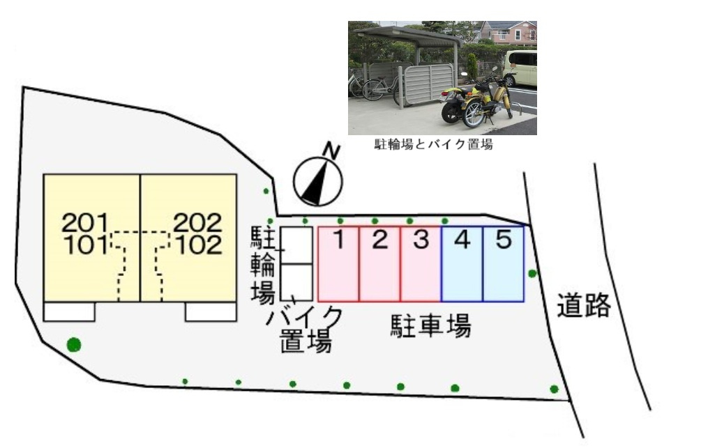 ＳＡ・ＫＵ・ＲＡの区画図