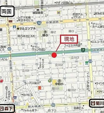 アーツ菊川の地図