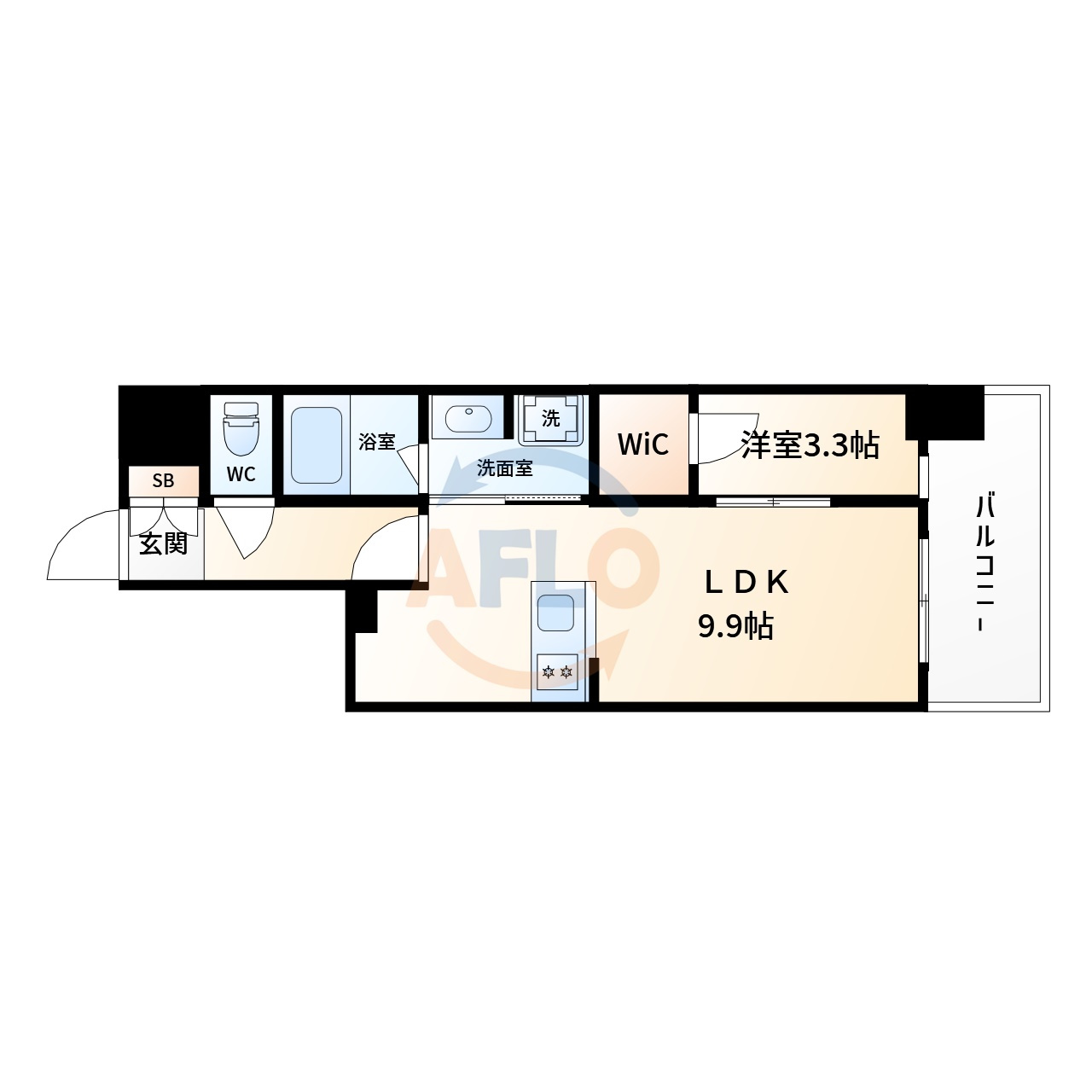 RJRプレシア南堀江の間取り|RJRプレシア南堀江　間取り