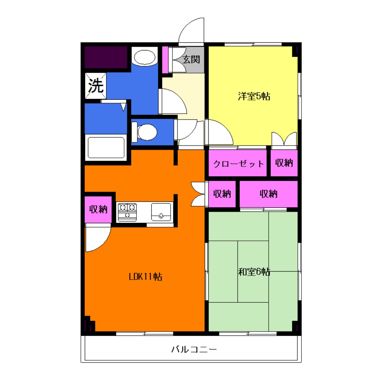 ピュア海老名の間取り|間取りは現況優先