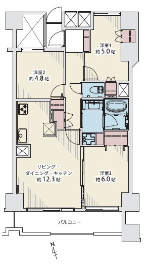 【間取り】 | ボナール戸越